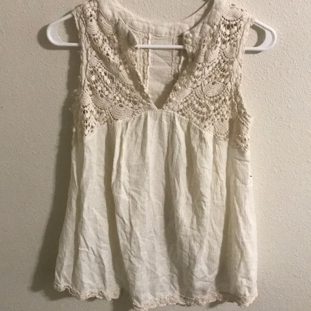 Ecote Women’s White Women’s Blouse Small